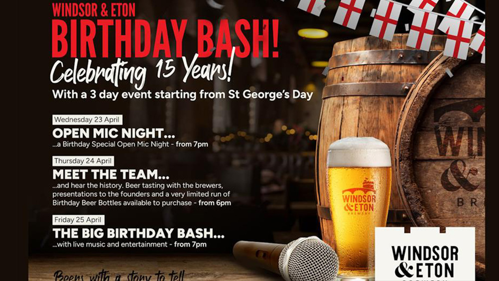 Windsor & Eton Brewery Celebrates 15 Years of Brewing Excellence