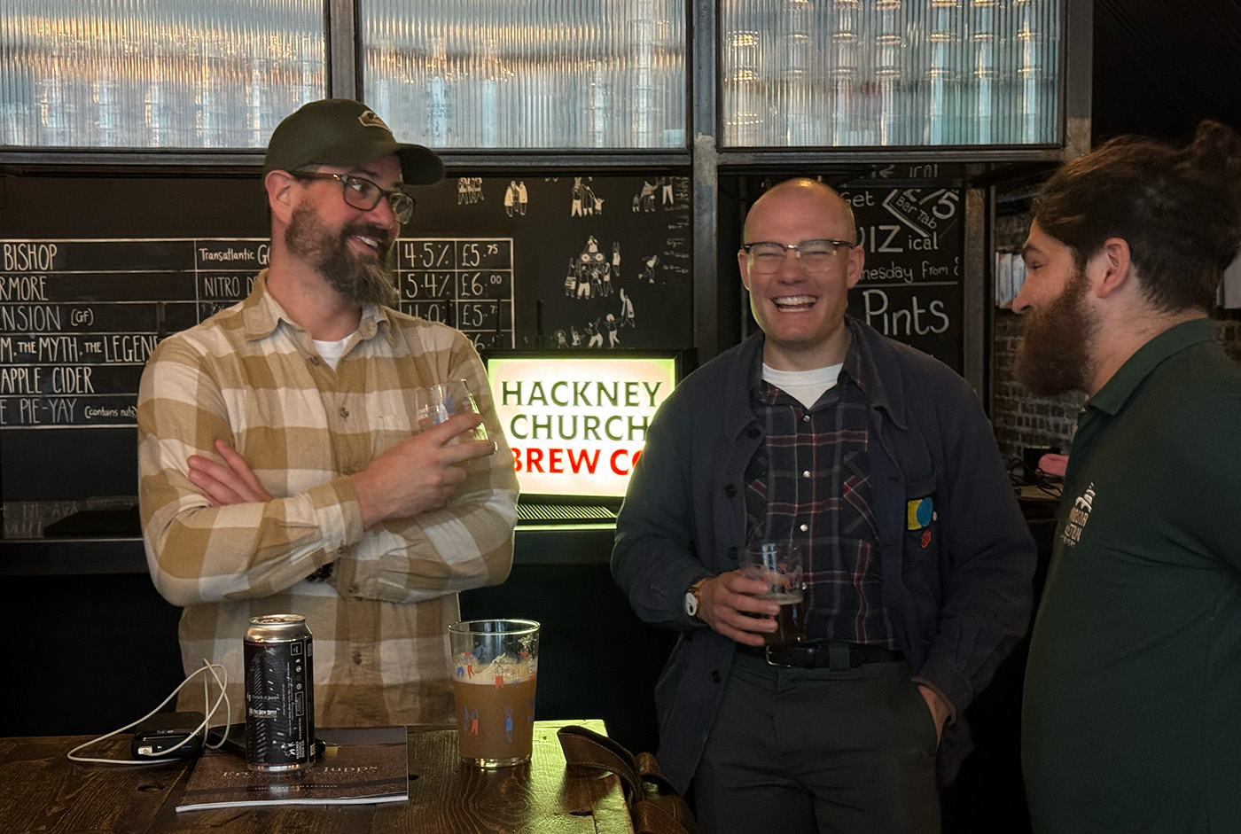 French & Jupps tour continues at Hackney Church Brew Co with members of the LBA