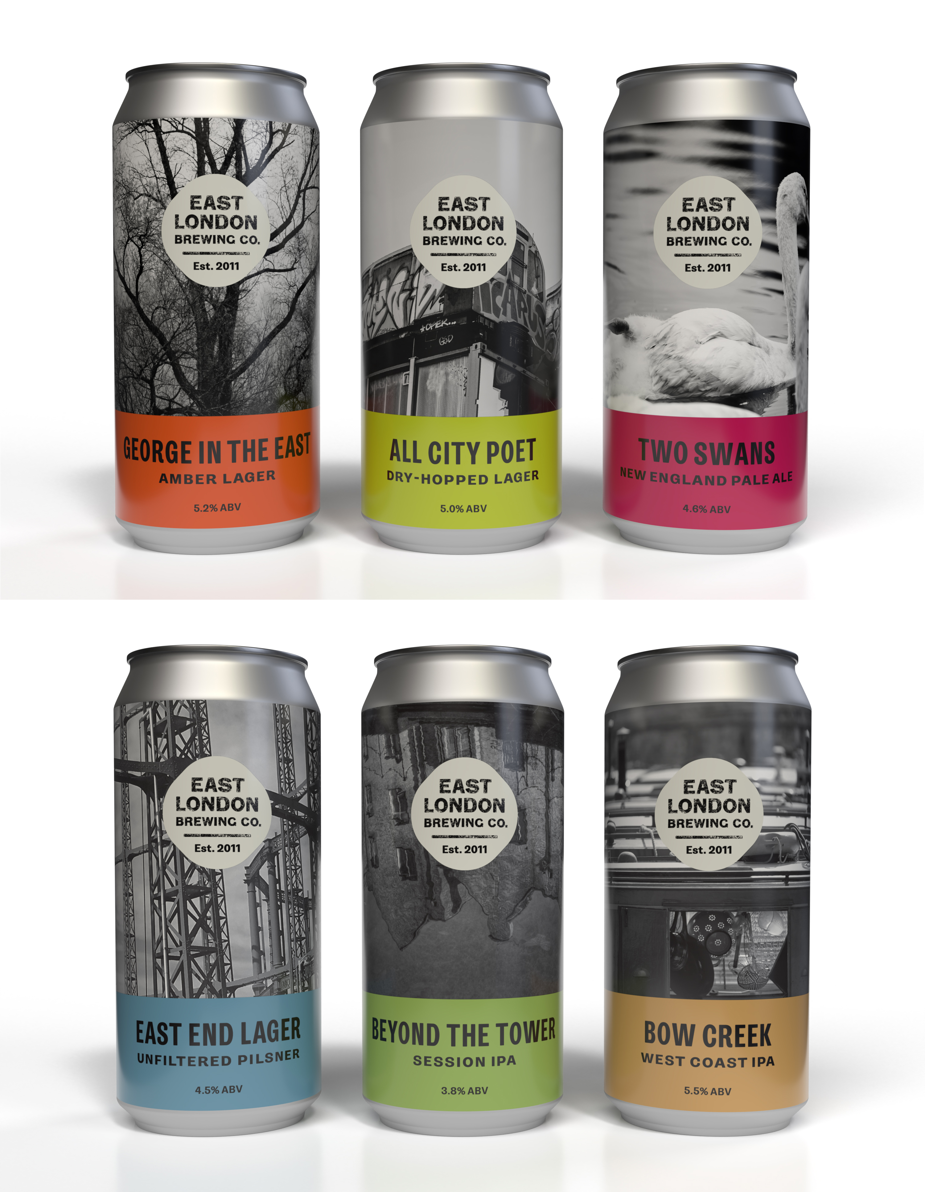 East London Brewing Co. Canned Beers
