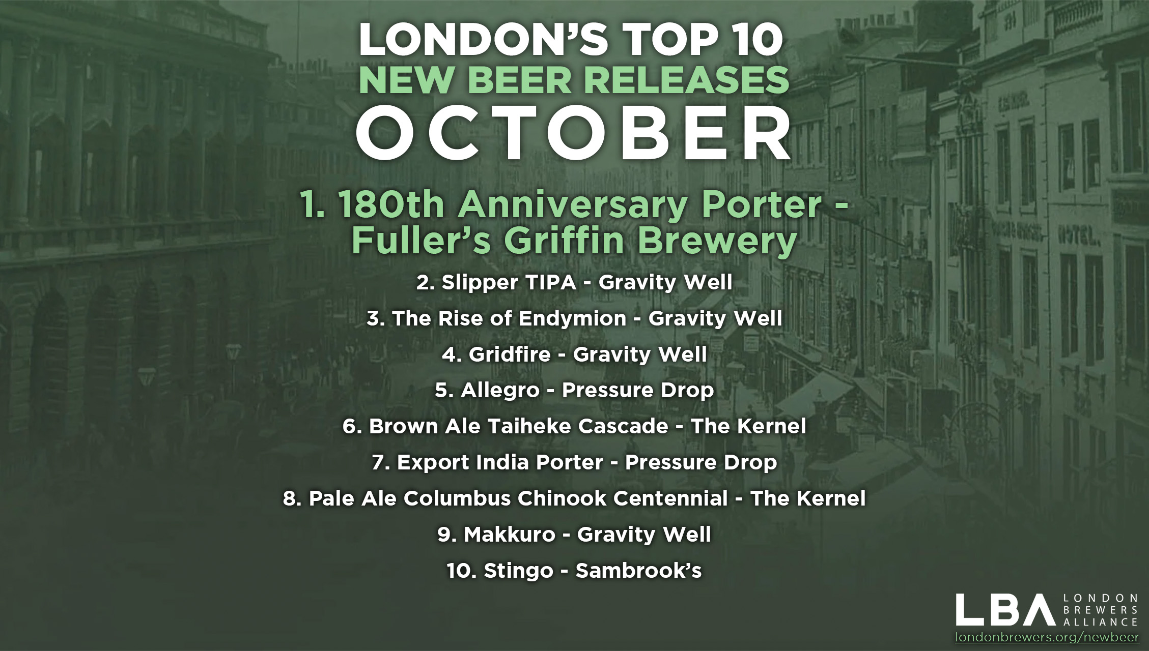 London's Top 10 New Beer Releases - October 2025